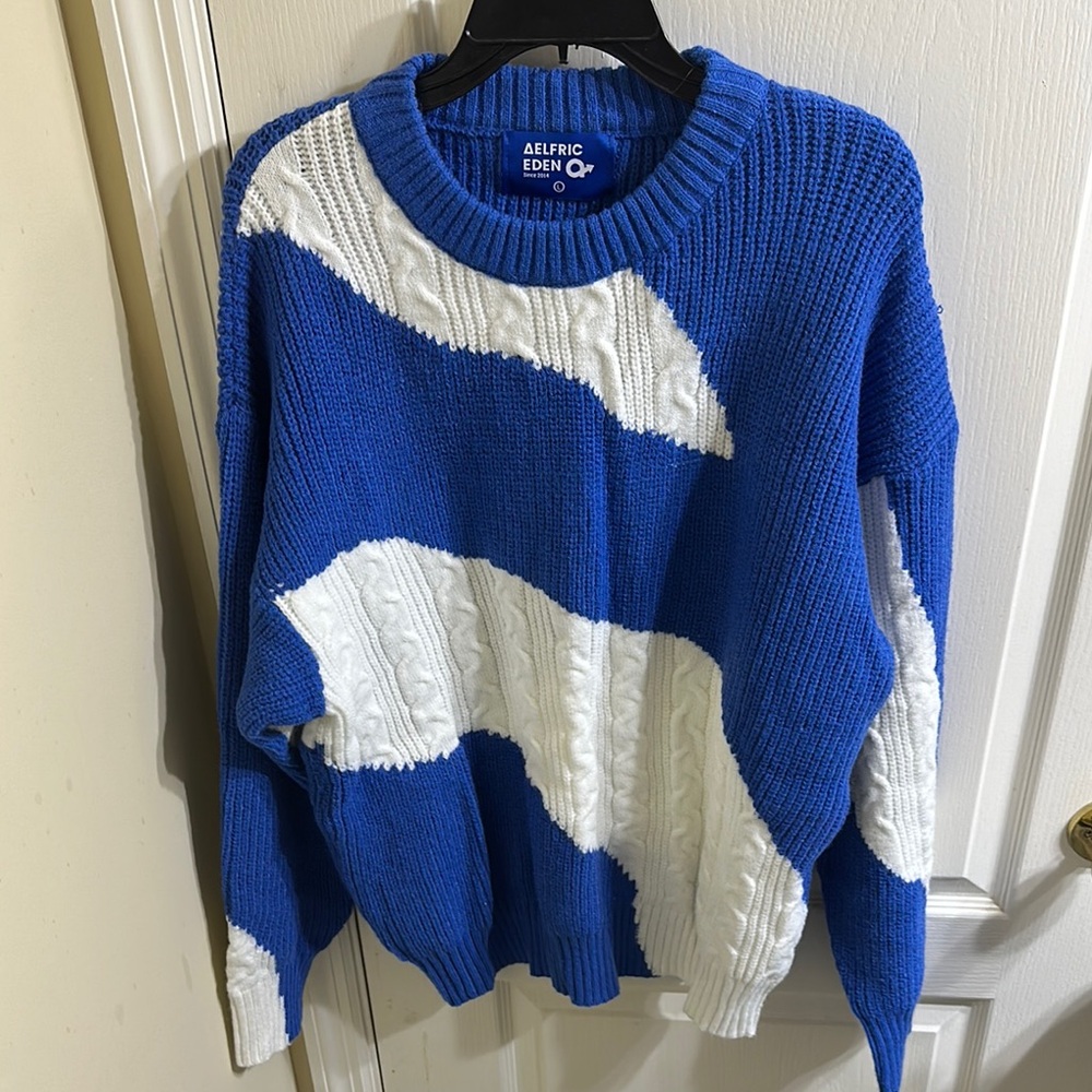 Blue and White Sweater by Aelfric Eden